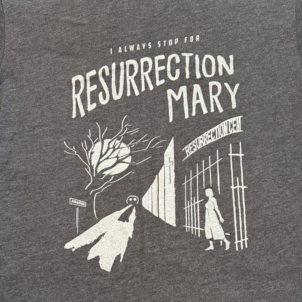 Next Level Apparel Charcoal T-Shirt Chicago legends resurrection mary size L